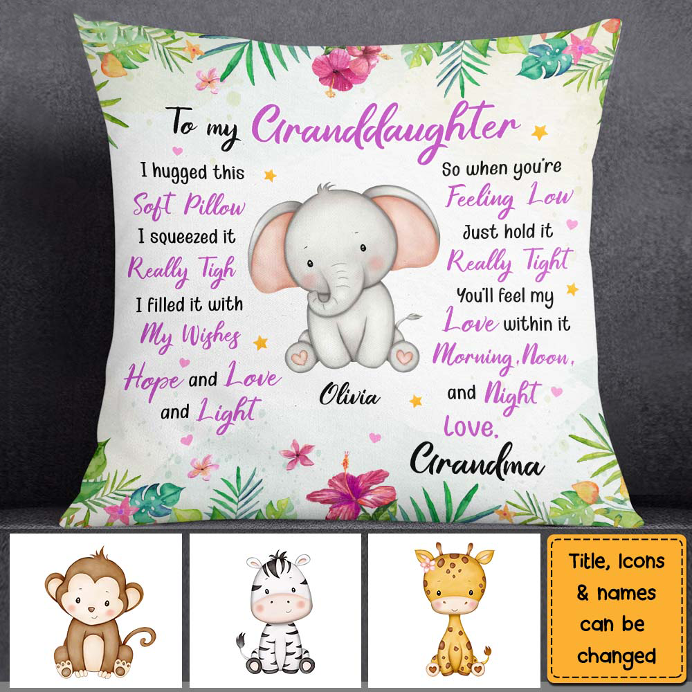 Gift For Daughter Granddaughter Animals Soft Pillow
