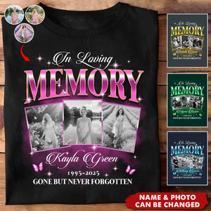 Custom Photo In Loving Memory Sympathy Gift Loss Of Loved One-Memorial Shirt