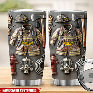 Proud Firefighter - Personalized Firefighter Tumbler