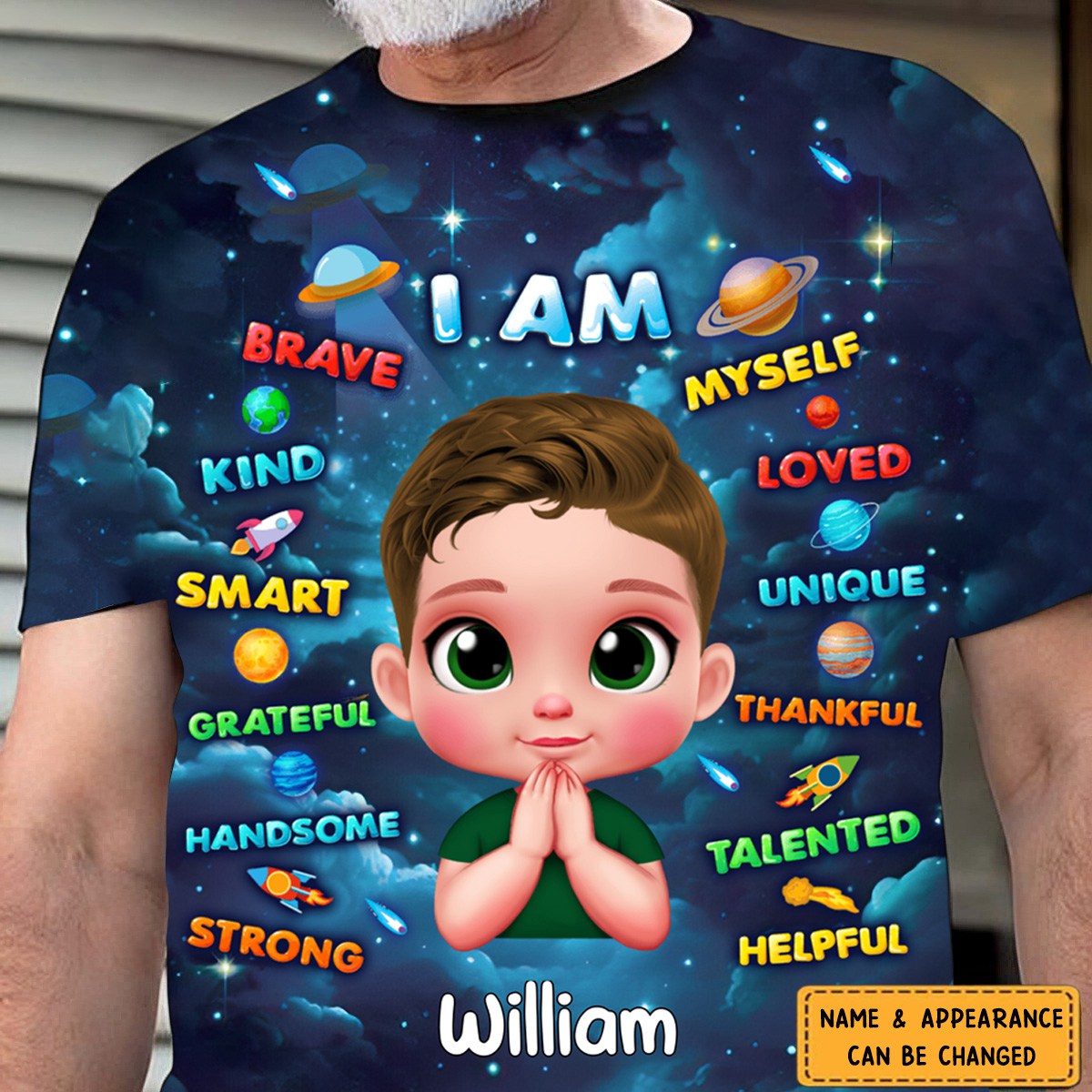Gift For Grandson I Am 3D Print All-over Print Personalized T-Shirt
