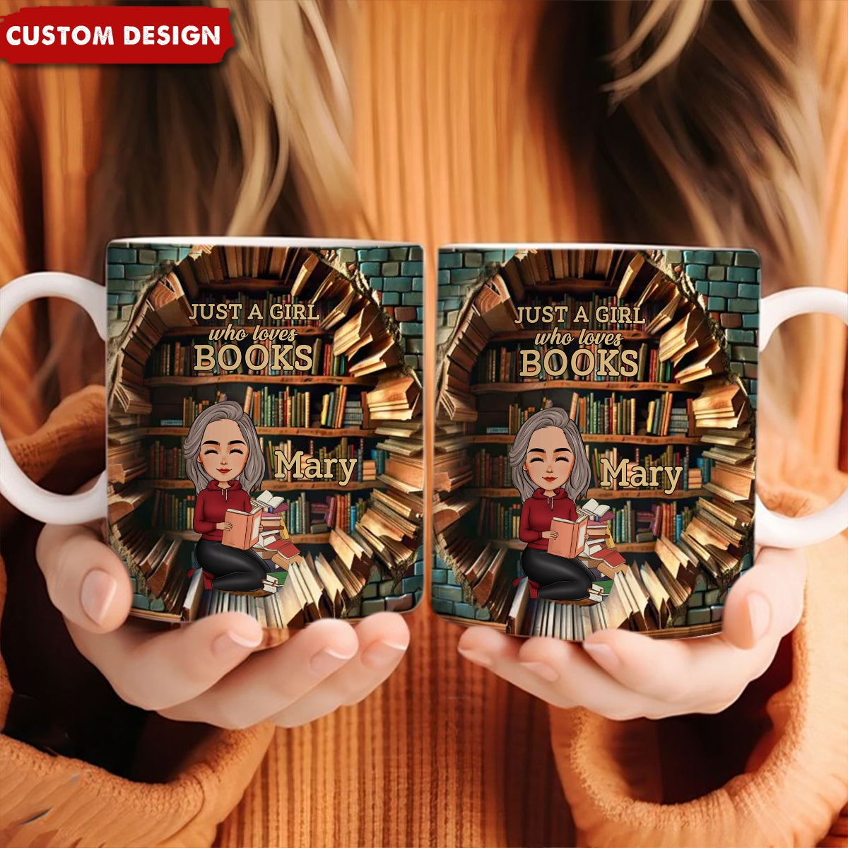 Books Are A Uniquely Portable Magic - Personalized Mug - Christmas Gift For Book Lovers