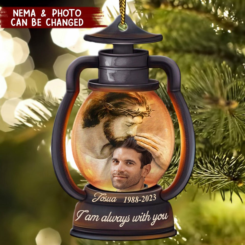 Christmas Lantern Memorial Upload Photo Personalized Custom Shape Ornament