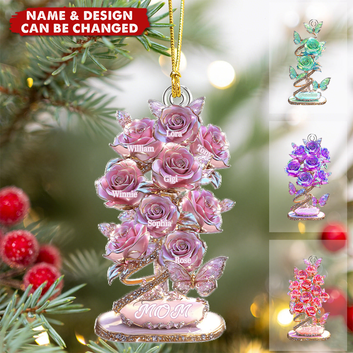 My Garden Gift For Mom, Grandma - Personalized Acrylic Ornament