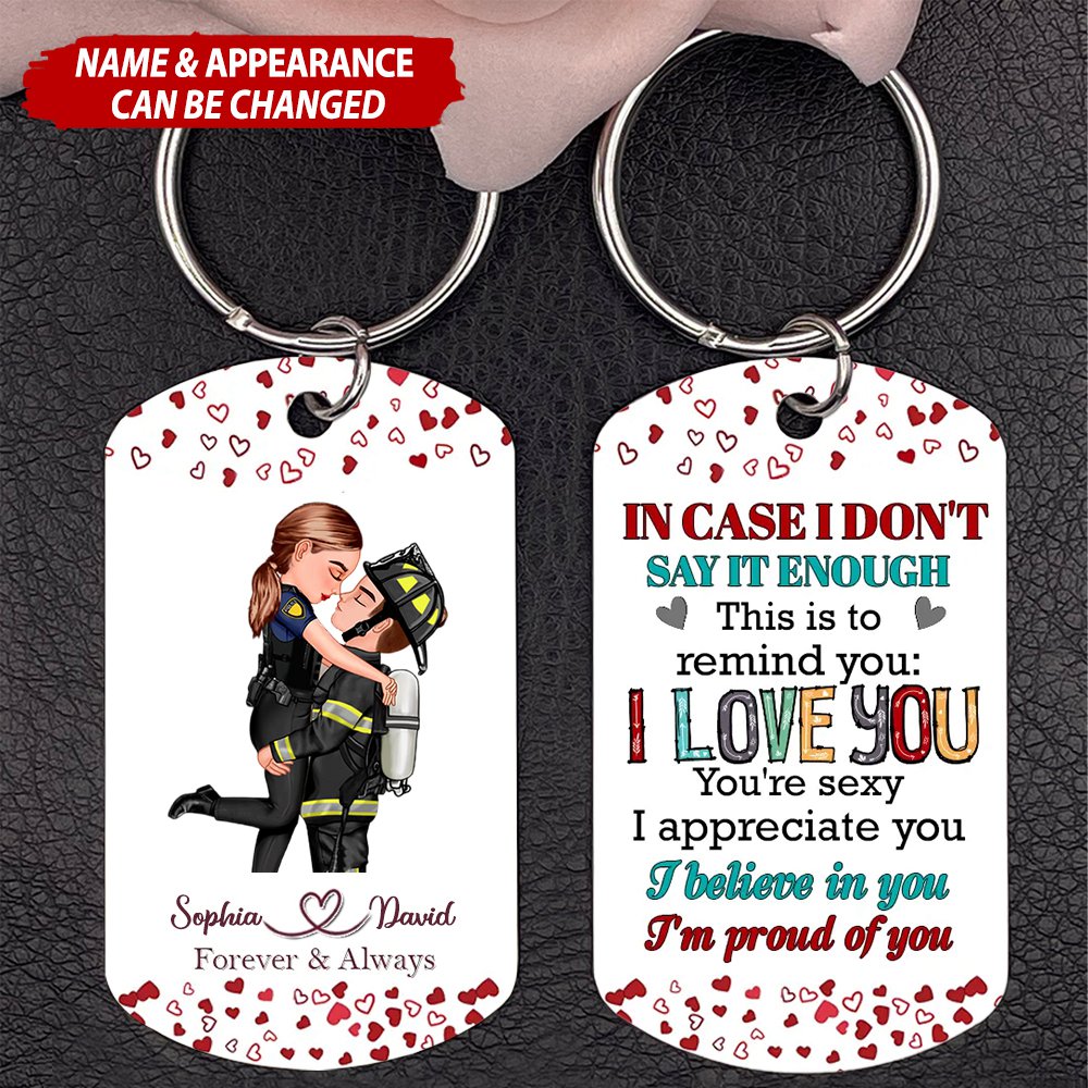 Personalized Couple Keychain - Gift Idea For Couple/Him/Her/Valentine's Day