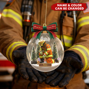 Personalized Gifts For Firefighter Christmas Ornament