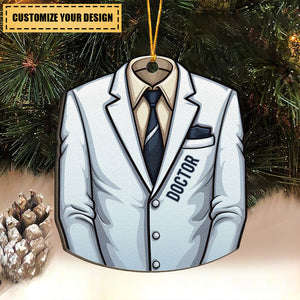 Job Uniform - Personalized Custom Shaped Christmas Ornament