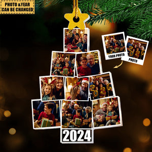 Photo Family Tree - Personalized Christmas Family Photo Ornament