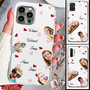 Hide and Seek Kids Family Friend Personalized Photo Clear Phone Case