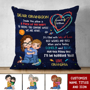 Inside This Pillow Is A Piece Of My heart - Personalized Pillow