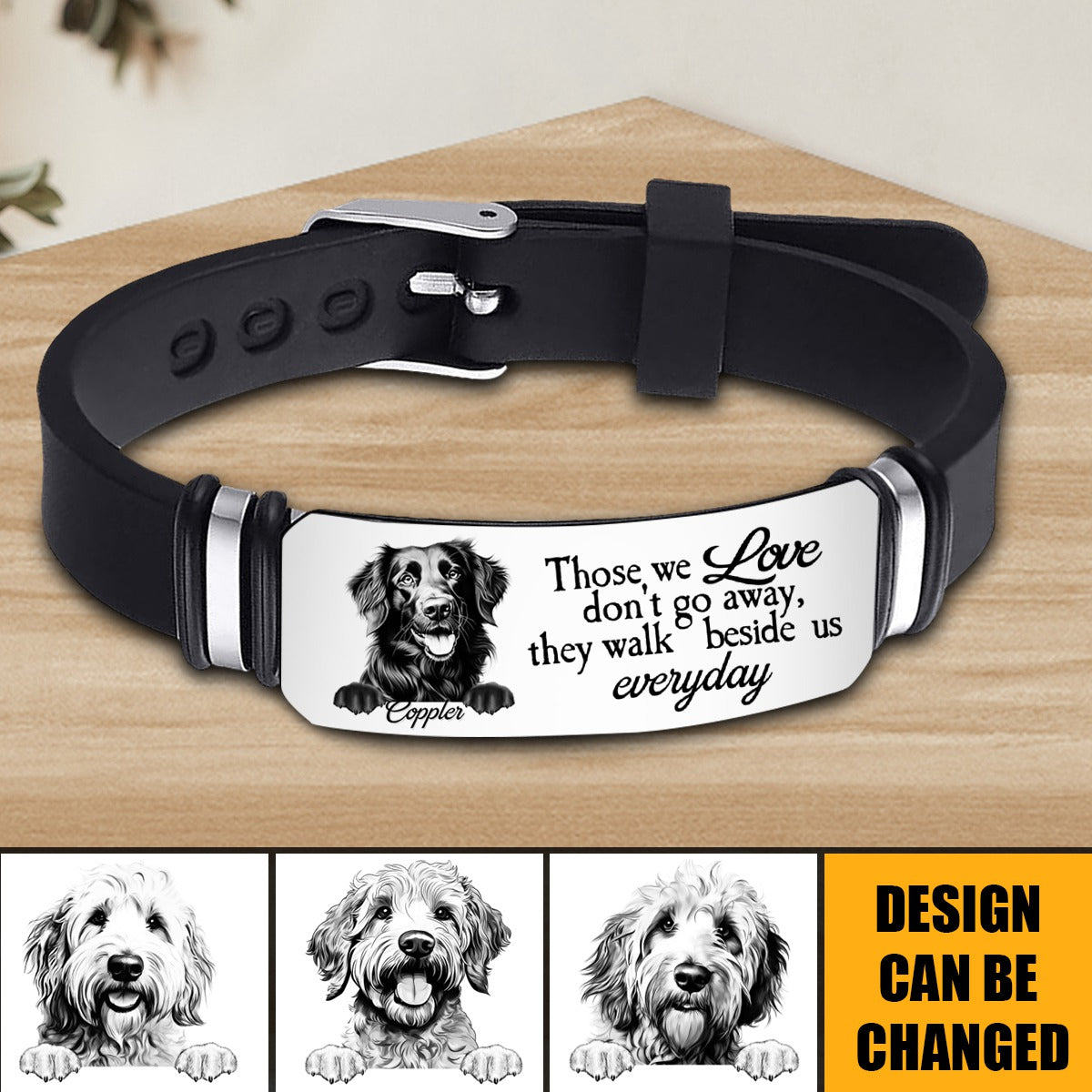 Custom Photo - Memorial Gift For Family, Pet - Personalized Bracelet