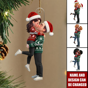 Eternal Love Couple God Blessed Broken Road Led Me Straight To You - Personalized Christmas Ornament