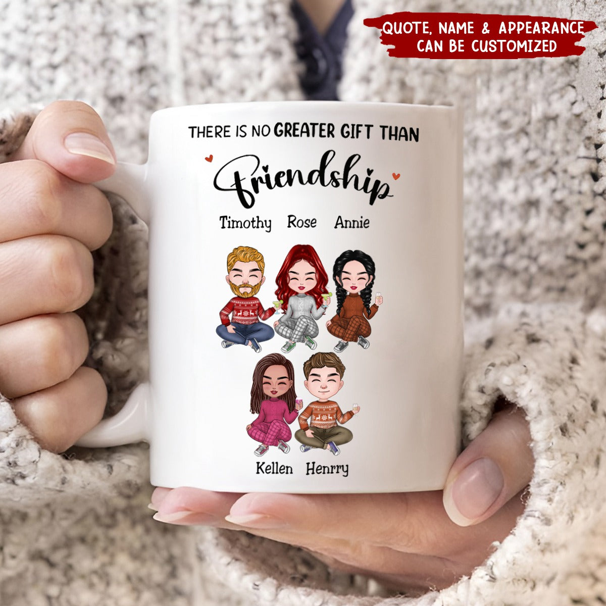 There Is No Greater Gift Than Sisters - Personalized Mug