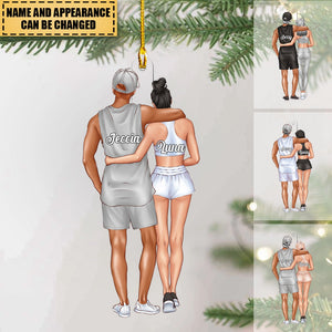 Sweetest Fitness Couple- Personalized Acrylic Christmas Ornament