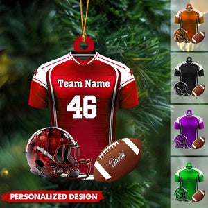 Personalized Name Football Ornaments 2024
