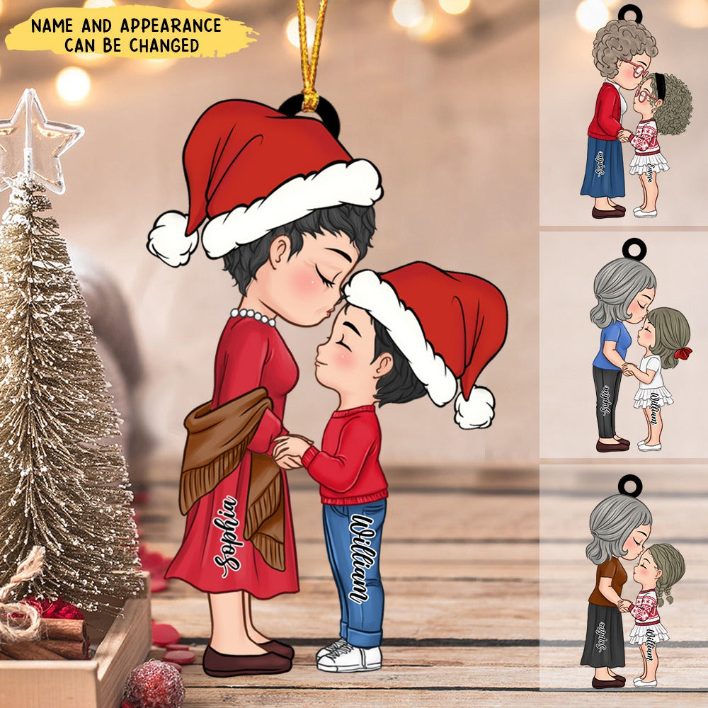 Christmas Gift For Grandma Granddaughter Acrylic Ornament
