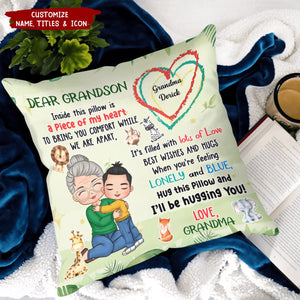 Inside This Pillow Is A Piece Of My heart - Personalized Pillow