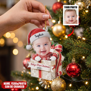 Little Feet Big Blessing - Personalized Acrylic Custom Shape Ornament