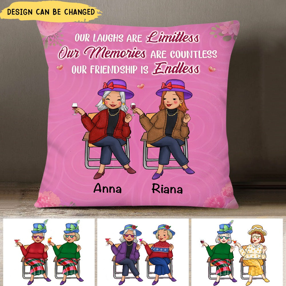 Gift For Old Friends Our Friendship Is Endless Pillow