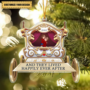 And They Lived Happily Ever After, Personalized Couple Ornament, Christmas Gifts
