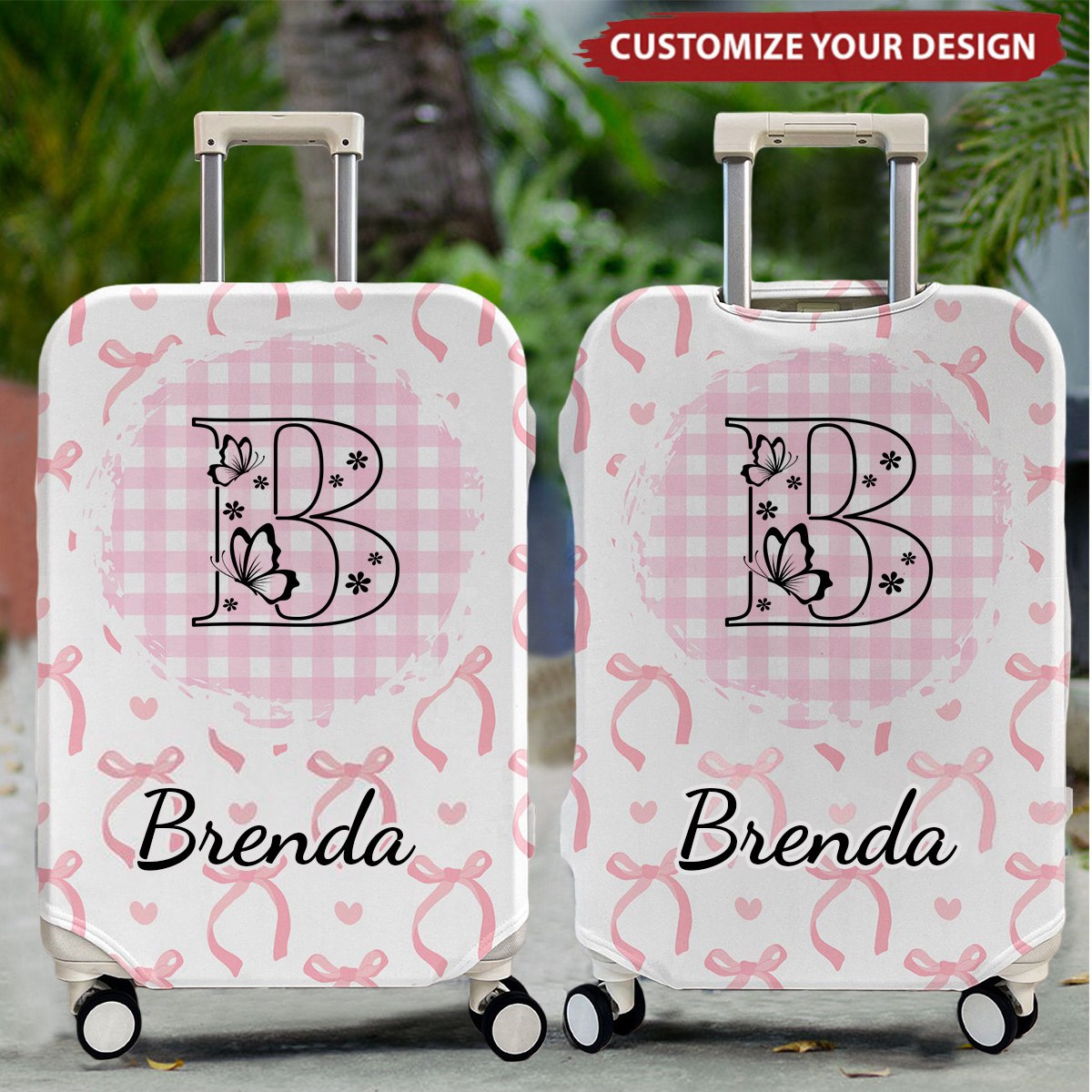 Custom Name Ribbon - Personalized Luggage Cover