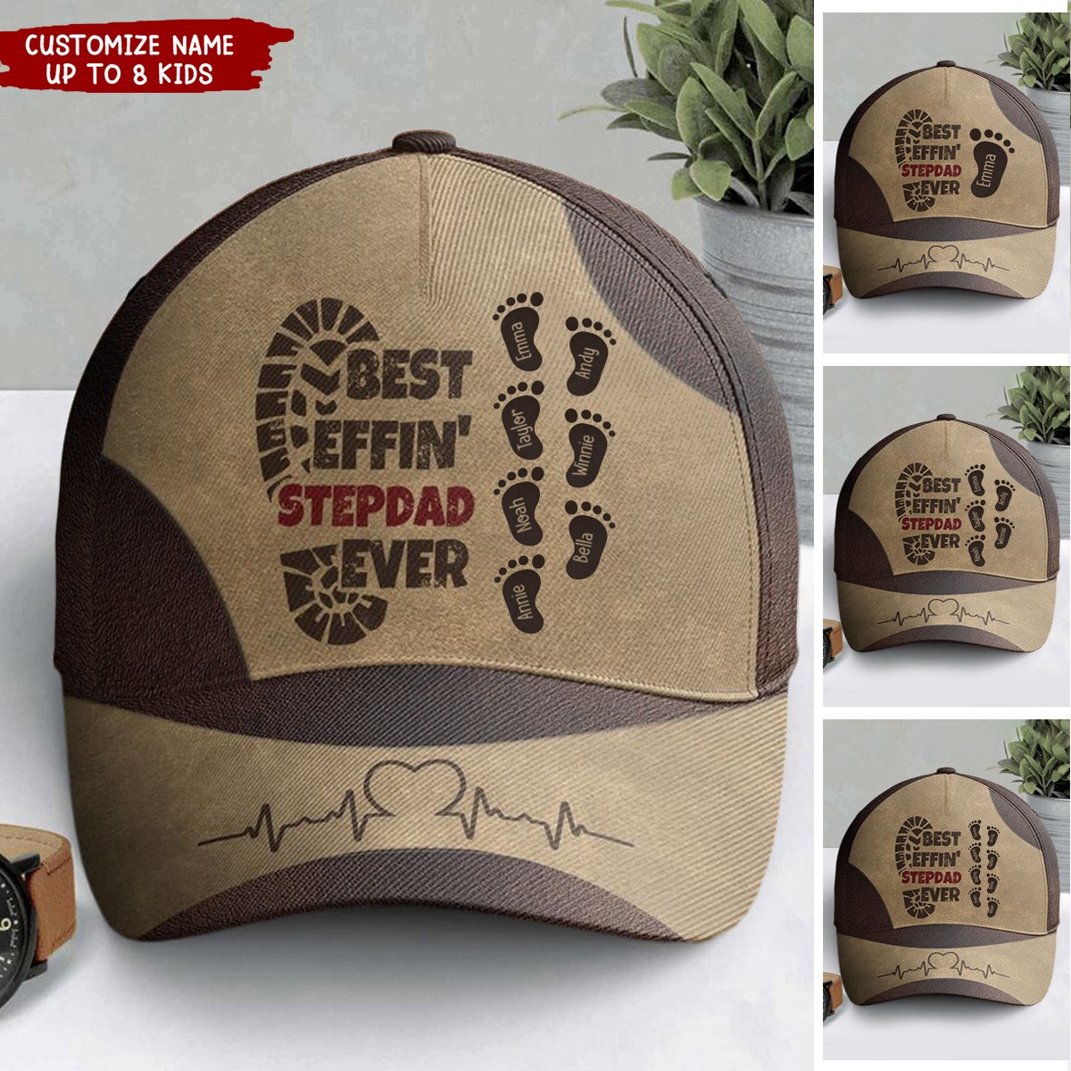 Best Stepdad Ever Father's Day Gift - Personalized Classic Cap