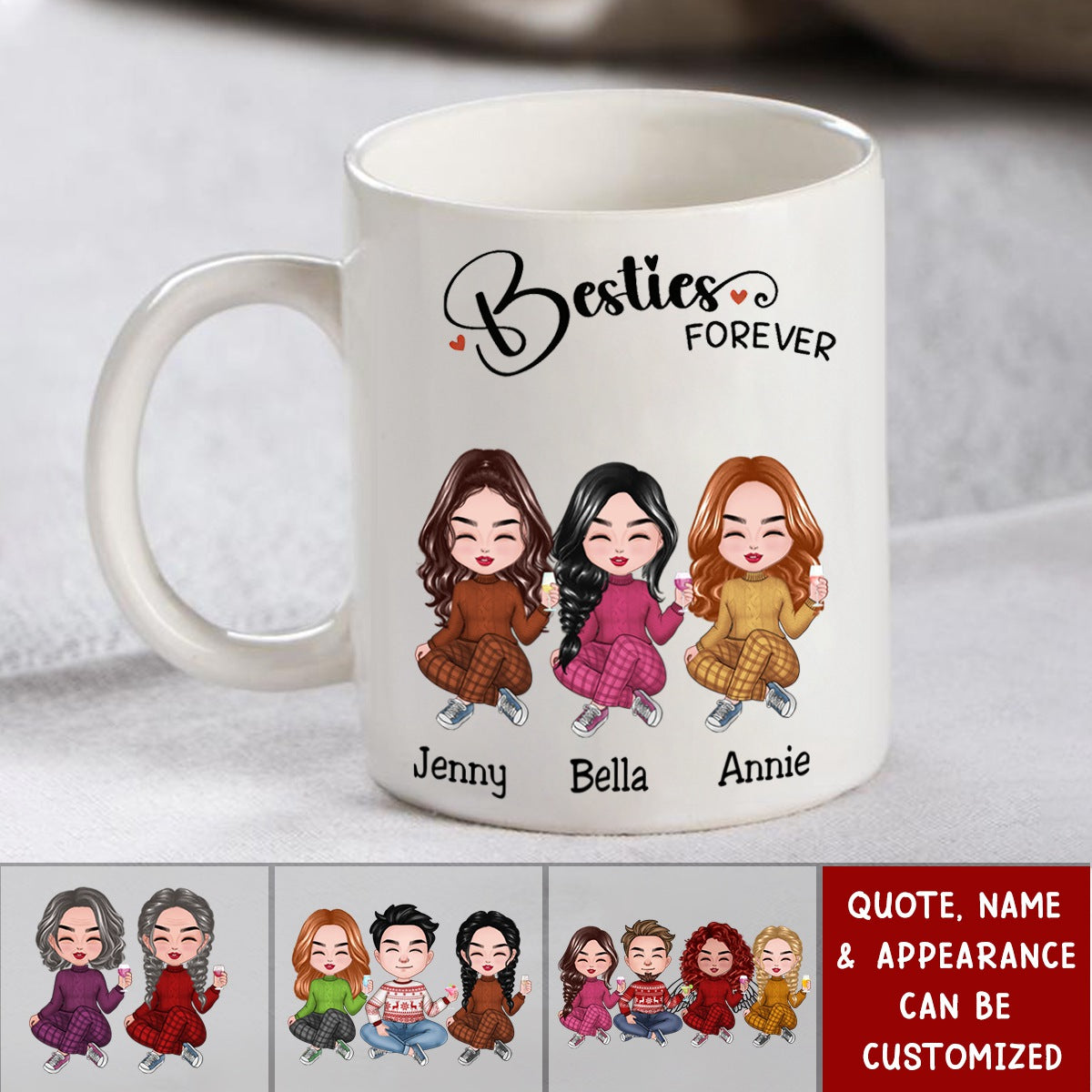 There Is No Greater Gift Than Sisters - Personalized Mug