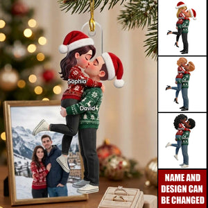 Eternal Love Couple God Blessed Broken Road Led Me Straight To You - Personalized Christmas Ornament