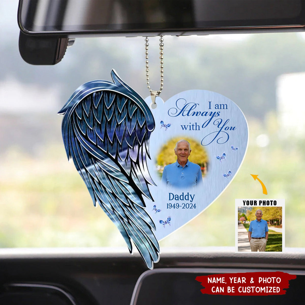 Not A Day Goes By That You Are Not Missed - Personalized Memorial Acrylic Ornament
