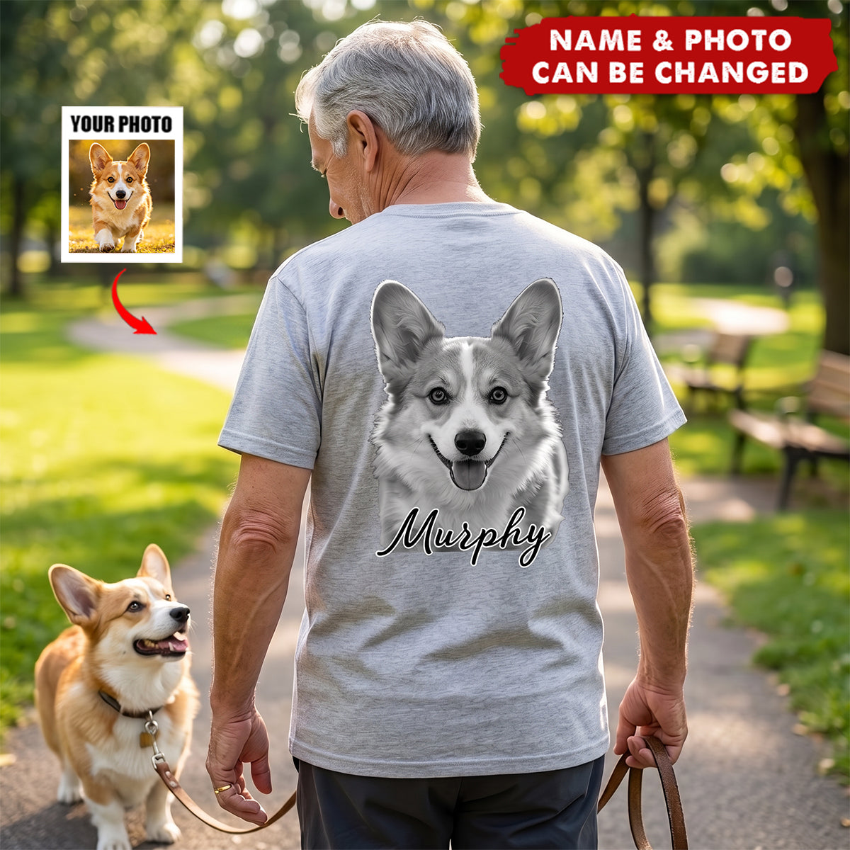 Custom Photo Unisex T-shirt - Personalized Birthday Gifts For Dog Cat Lovers