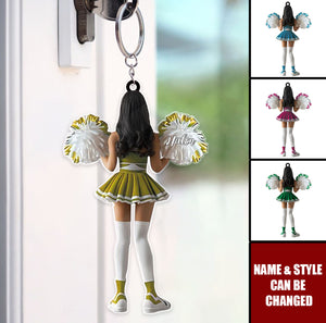 Custom Name Keepsake - Personalized Cheerleader Acrylic Keychain