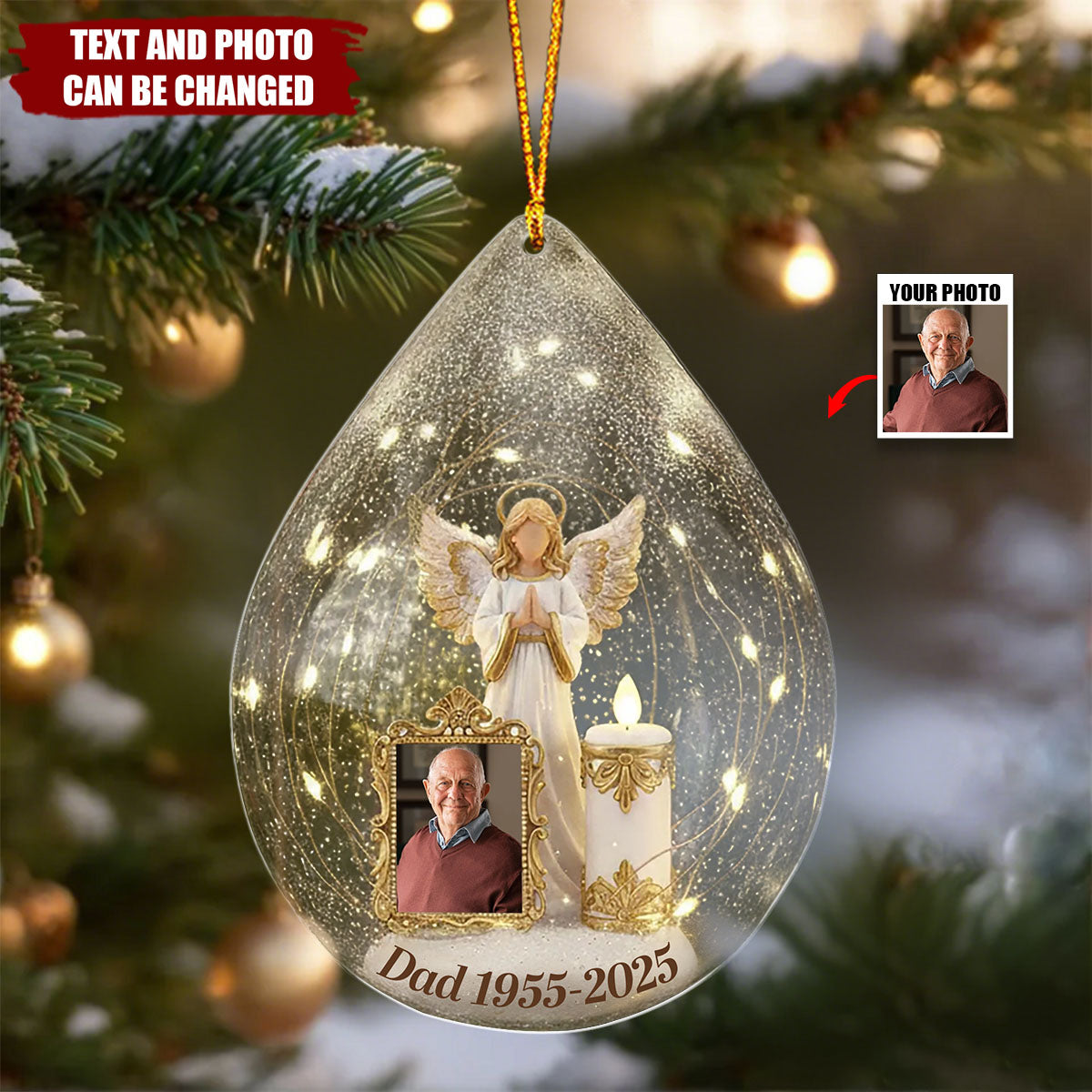 In Loving Memory - Personalized Christmas Acrylic Ornament