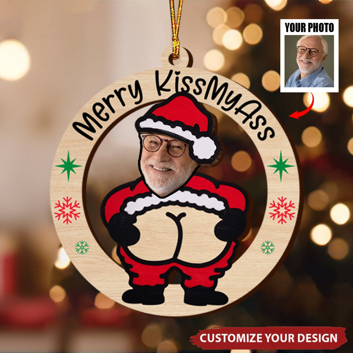 Custom Photo Gifts For Christmas Ornament Funny Gifts