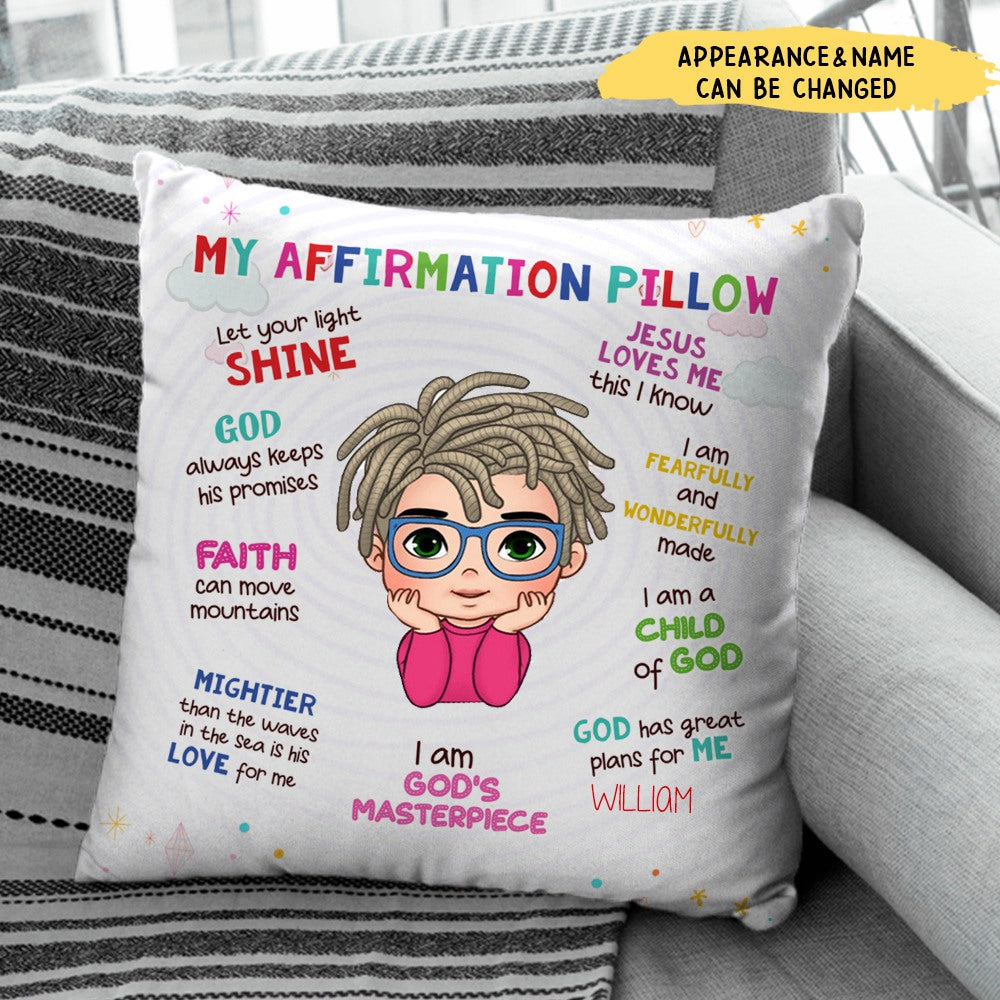 Gift For Daughter Son Granddaughter Grandson Christian Affirmation Pillow