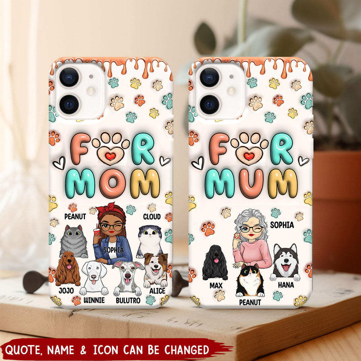 The Road To My Heart Is Filled With Paw Prints - Dog & Cat Personalized 3D Inflated Effect Printed Clear Phone Case - Gift For Pet Owners, Pet Lovers