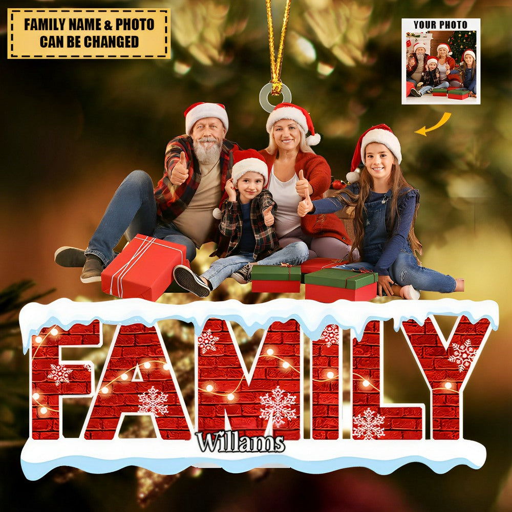 Personalized Photo Acrylic Ornament - Customized Your Photo Ornament