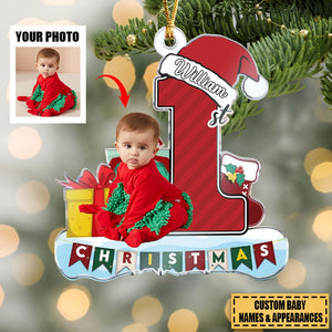 My 1st Christmas - Personalized Acrylic Baby Photo Ornament