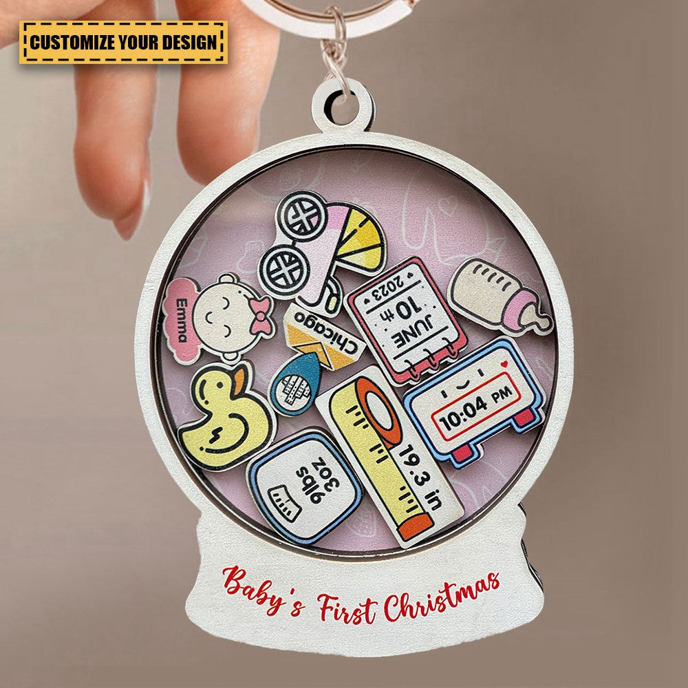 First souvenir for the baby - Personalized Keychain