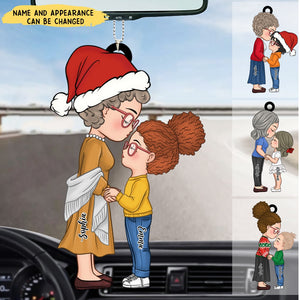 Christmas Gift For Grandma Granddaughter Acrylic Car Ornament
