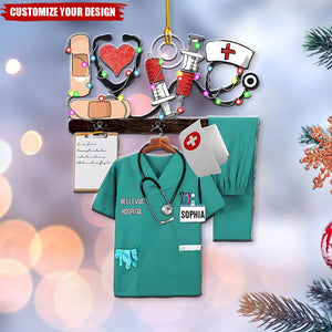 Personalized Gifts For Nurse Christmas Ornament