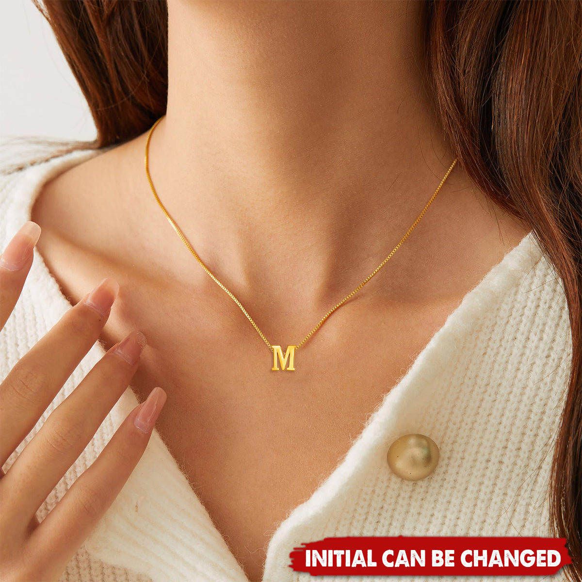 Trendy Dainty Letter Pendant Personalized Initial Necklace