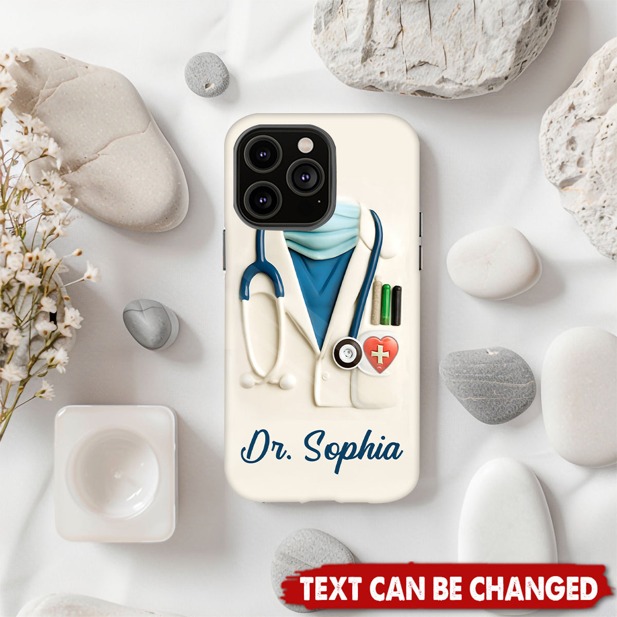 Medical Appreciation Design With Stethoscope - Personalized Full Print Phone Case