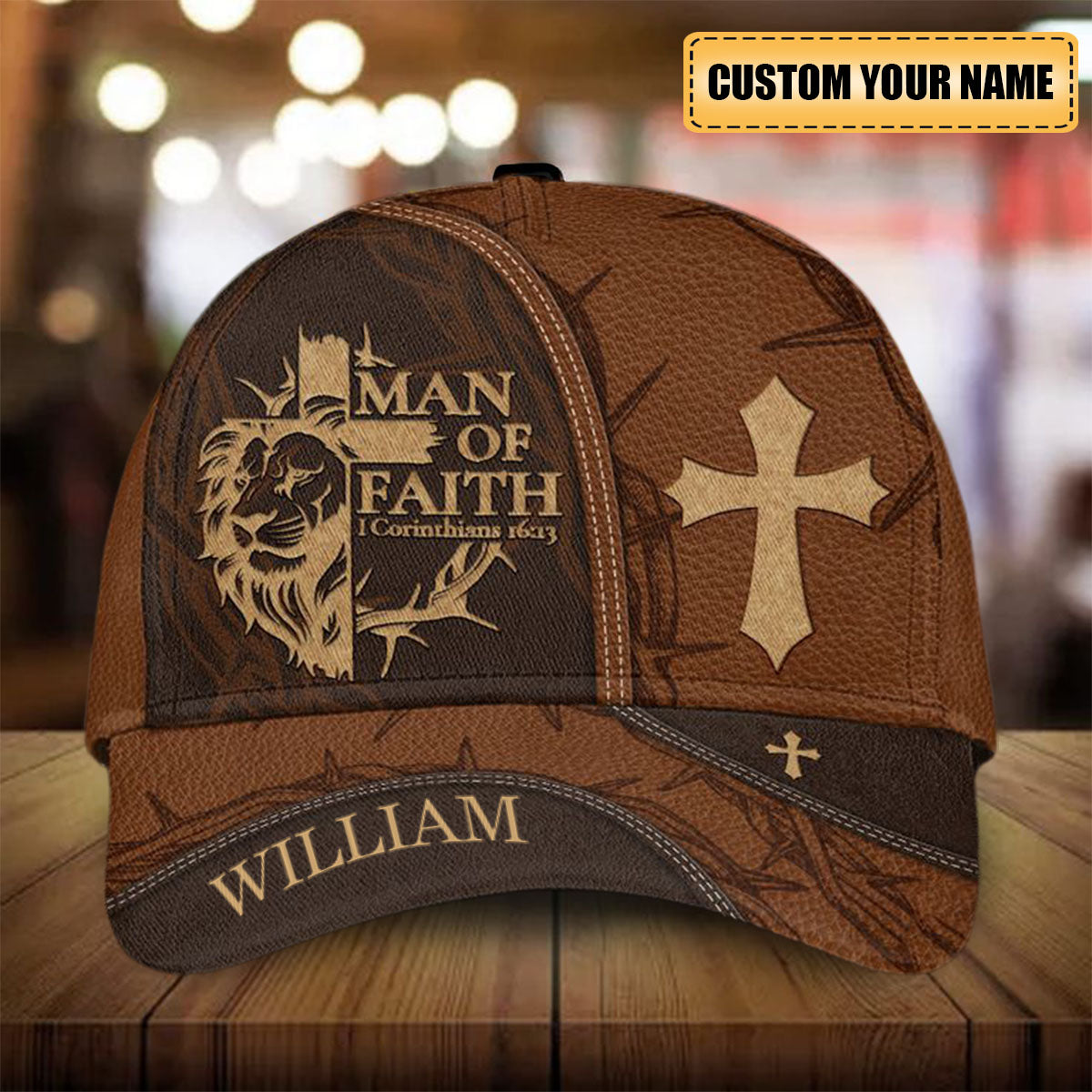 Man Of Faith Personalized Christian Classic Cap