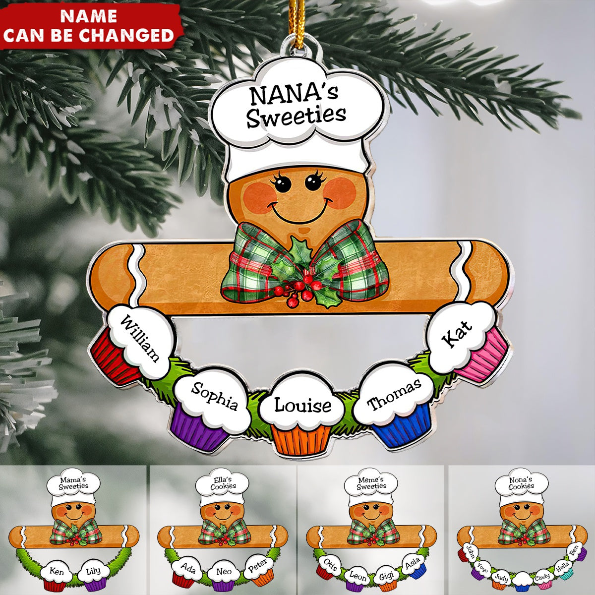 Gingerbread Baker - Personalized Acrylic Ornament