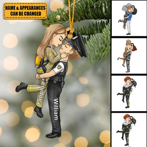 Couple Personalized Christmas Ornament - Christmas Gift For Husband Wife, Anniversary, Occupations