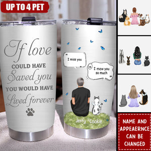 The Moment Your Heart Stopped Mine Changed Forever - Personalized Memorial Dog Cat Tumbler