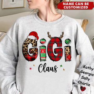 Keep Calm And Love Gigi - Family Personalized Sweatshirt With Design On Sleeve