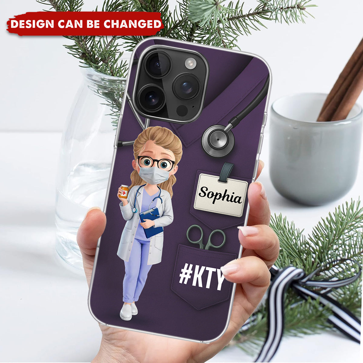 Caring Is My Superpower - Nurse Personalized Custom Clear Phone Case - Appreciation, Thank You Gift, Nurse Life, Doctor Life