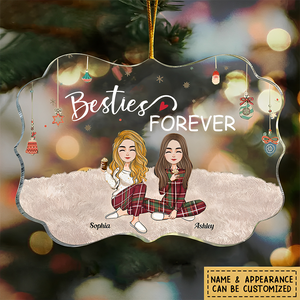 Besties Forever - New Version - Personalized Acrylic Ornament