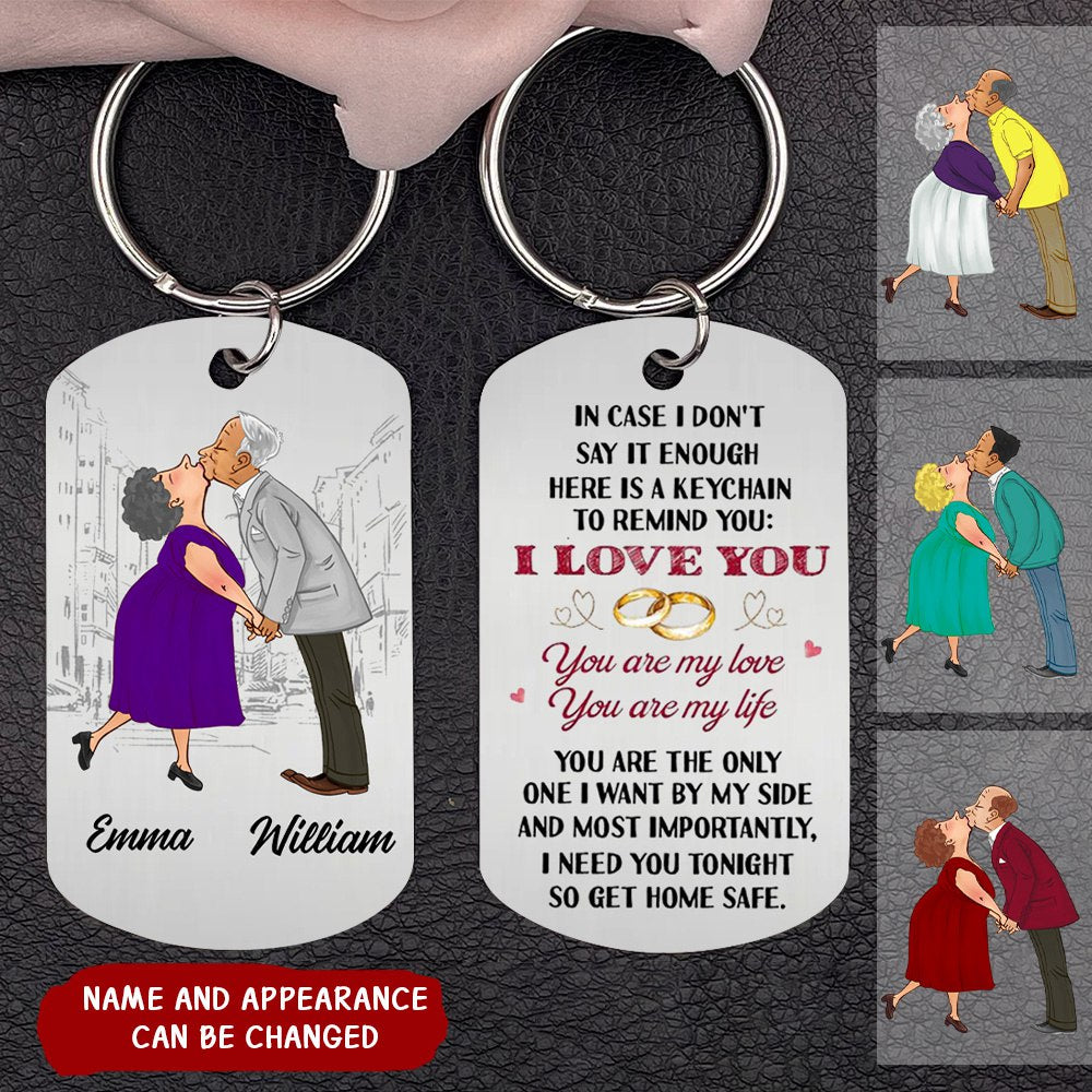 Couple I Need You Tonight Stainless Steel Keychain