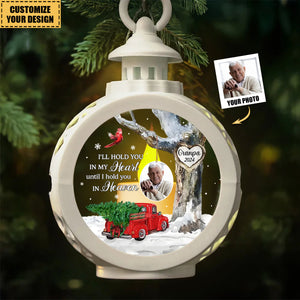 Always With You Photo Memorial Personalized Photo Candlelight Lantern Ornament - Christmas Sympathy Gift